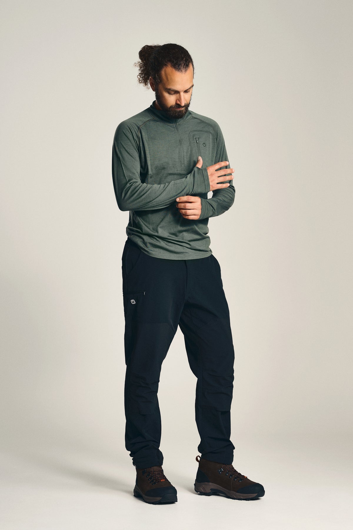 Alling Half Zip Lark Grøn