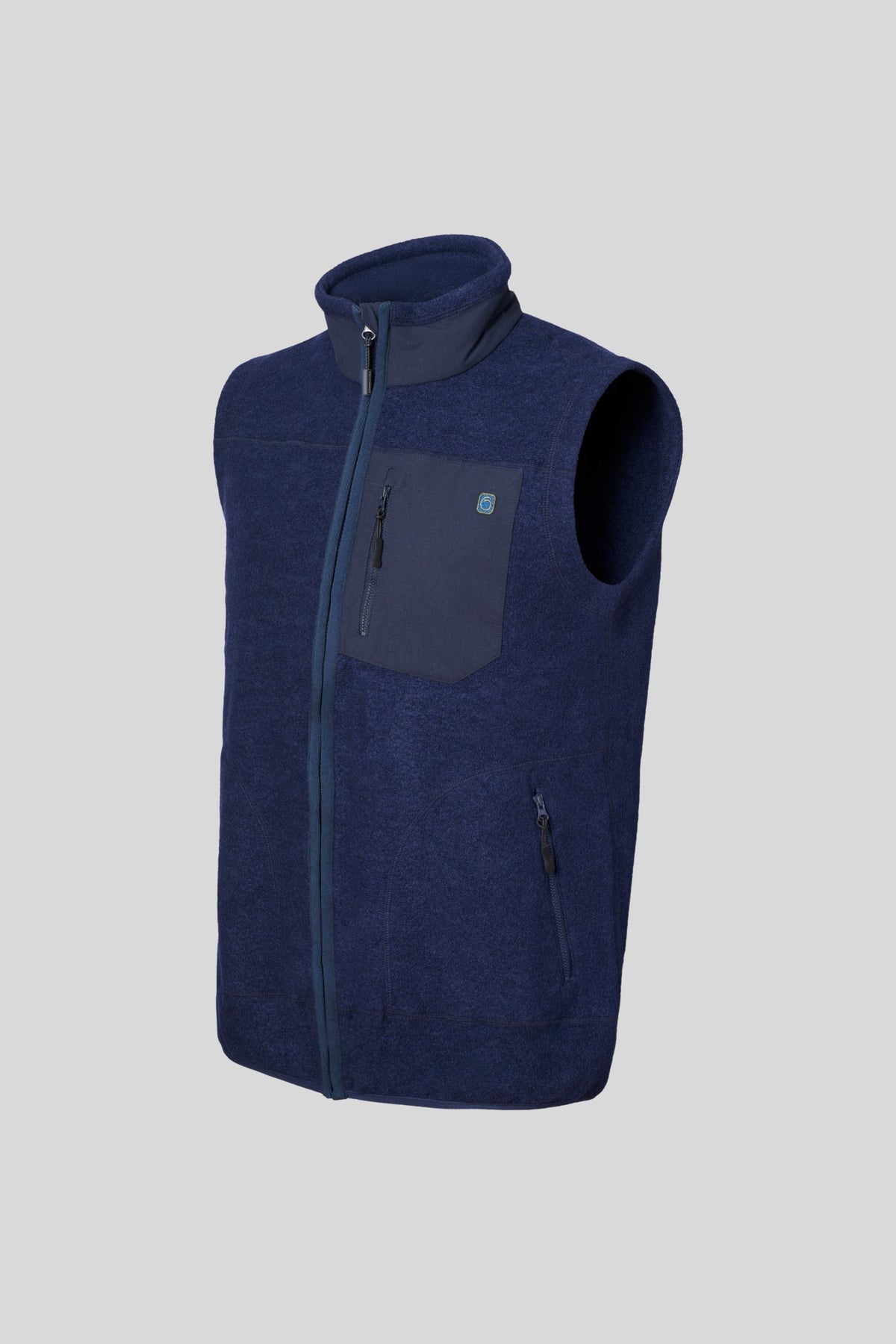 Fløyen 345 Wool Vest Navy