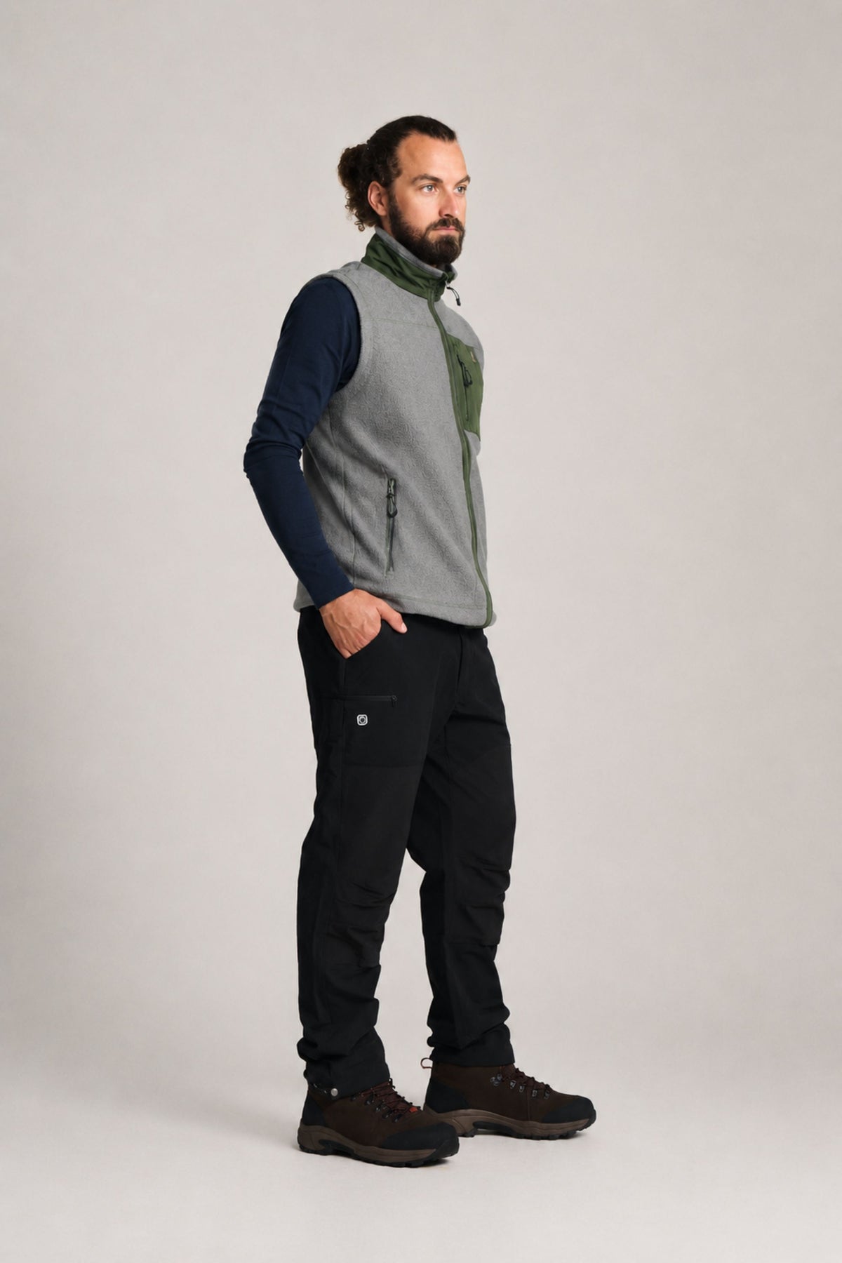 Fløyen 345 Wool Vest Lark Green