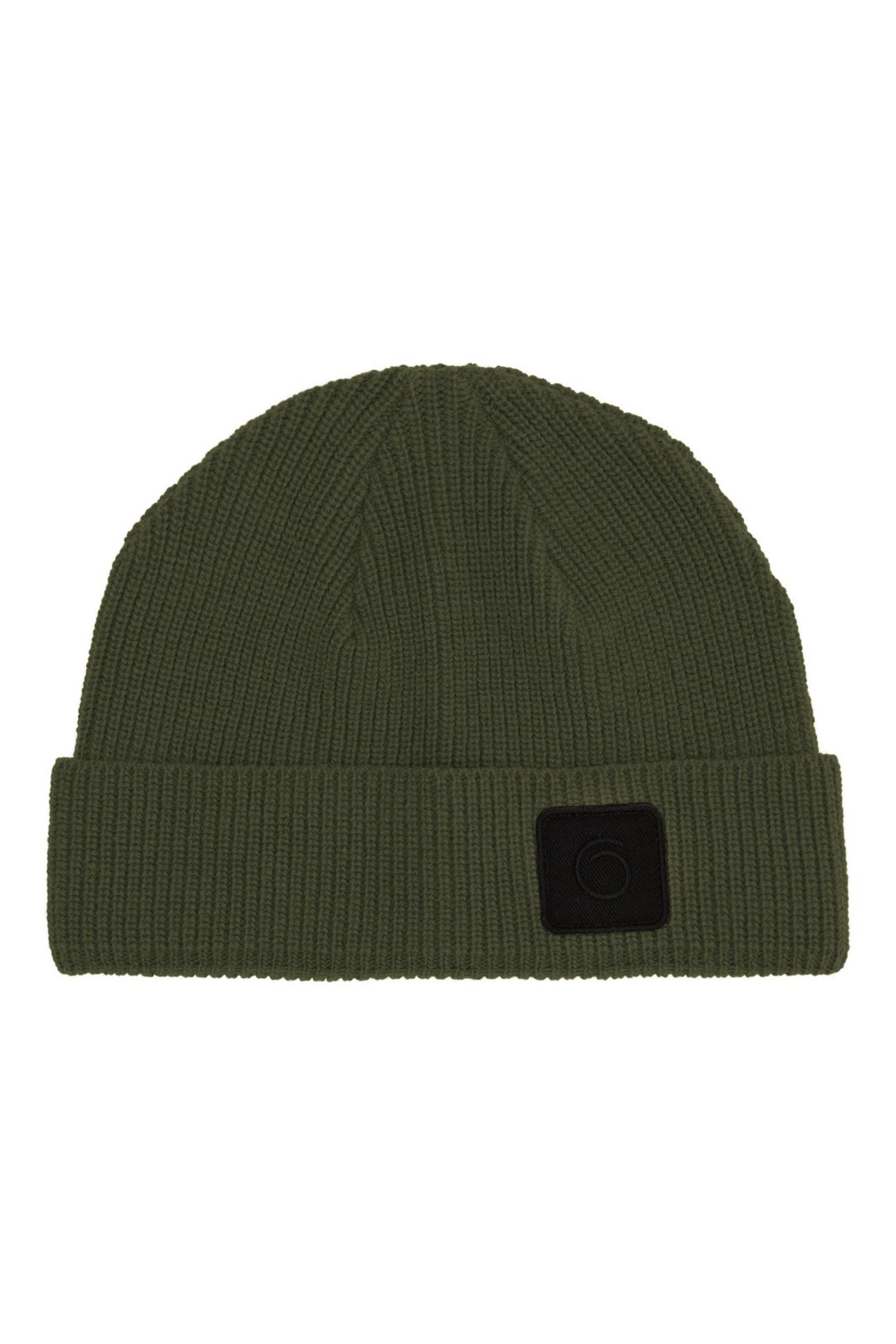 Agger Heavy Wool Knitted Beanie Green