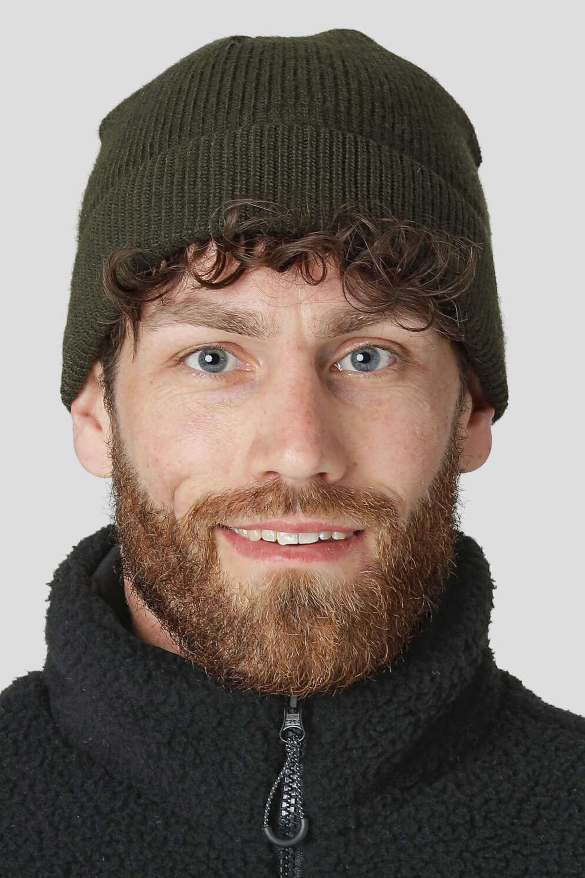 Agger Heavy Wool Knitted Beanie Green